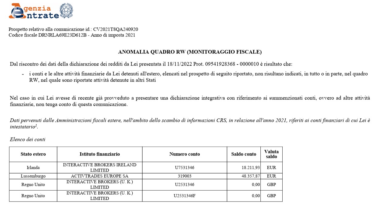 lettera compliance