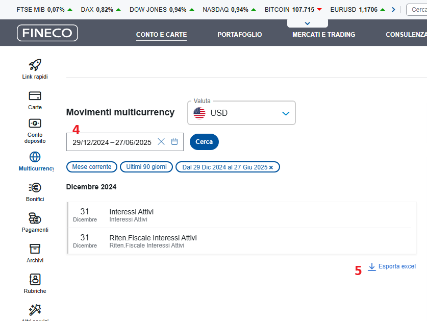 Documentazione Fineco 7